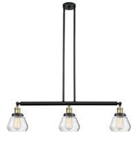 Innovations Lighting 213-BAB-G172-LED - Fulton - 3 Light - 39 inch - Black Antique Brass - Stem Hung - Island Light