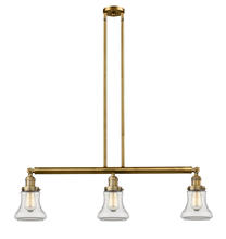 Innovations Lighting 213-BB-G192-LED - Bellmont - 3 Light - 39 inch - Brushed Brass - Stem Hung - Island Light