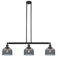 Innovations Lighting 213-BK-G73-LED - Bell - 3 Light - 41 inch - Matte Black - Stem Hung - Island Light