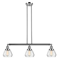 Innovations Lighting 213-PN-G172-LED - Fulton - 3 Light - 39 inch - Polished Nickel - Stem Hung - Island Light