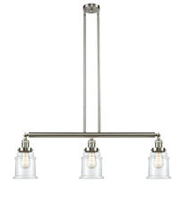 Innovations Lighting 213-SN-G182 - Canton - 3 Light - 39 inch - Brushed Satin Nickel - Stem Hung - Island Light