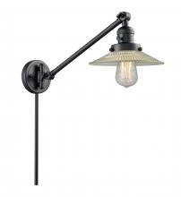 Innovations Lighting 237-BK-G2 - Halophane - 1 Light - 9 inch - Matte Black - Swing Arm