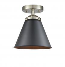 Innovations Lighting 284-1C-SN-M13-BK - Appalachian - 1 Light - 8 inch - Brushed Satin Nickel - Semi-Flush Mount