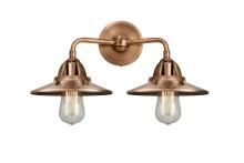 Innovations Lighting 288-2W-AC-M3-AC - Railroad - 2 Light - 16 inch - Antique Copper - Bath Vanity Light