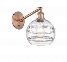 Innovations Lighting 317-1W-AC-G556-8CL - Rochester - 1 Light - 8 inch - Antique Copper - Sconce