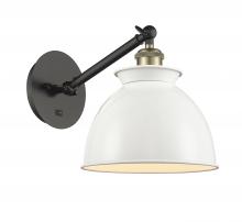  317-1W-BAB-M14-W - Adirondack - 1 Light - 8 inch - Black Antique Brass - Sconce