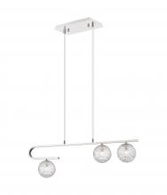 Innovations Lighting 320-3I-PN-G320-5CL-PN - Barrington - 3 Light - 32 inch - Polished Nickel - Cord hung - Island Light