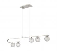 Innovations Lighting 320-5I-SN-G320-5CL-SN - Barrington - 5 Light - 45 inch - Brushed Satin Nickel - Cord hung - Island Light