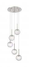 Innovations Lighting 320-5P-SN-G320-6CL-SN - Barrington - 5 Light - 16 inch - Brushed Satin Nickel - Cord hung - Mini Pendant