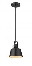 Innovations Lighting 370-1S-BK-M - Provin - 1 Light - 7 inch - Matte Black - Mini Pendant