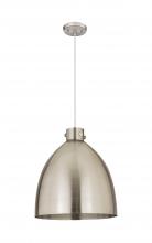 Innovations Lighting 410-1PL-SN-M412-18SN - Newton Sphere - 1 Light - 18 inch - Satin Nickel - Cord hung - Pendant