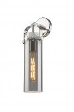  413-1W-PN-G413-1W-4SM - Pilaster - 1 Light - 4 inch Glass - Polished Nickel - Sconce