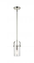 Innovations Lighting 423-1S-PN-G423-7SDY - Pilaster II Cylinder - 1 Light - 7 inch Long Glass - Polished Nickel - Pendant