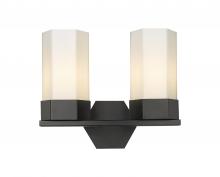 Innovations Lighting 427-2W-BK-G427-9WH - Claverack - 2 Light - 13 inch - Matte Black - Bath Vanity Light