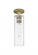 Innovations Lighting 434-1F-BB-G434-12CL - Crown Point - 1 Light - 5 inch - Brushed Brass - Flush Mount