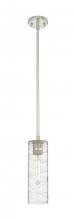 Innovations Lighting 434-1S-PN-G434-12DE - Crown Point - 1 Light - 5 inch - Polished Nickel - Pendant