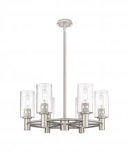  434-6CR-SN-G434-7SDY - Crown Point - 6 Light - 24 inch - Satin Nickel - Chandelier