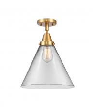 Innovations Lighting 447-1C-SG-G42-L - Cone - 1 Light - 12 inch - Satin Gold - Flush Mount