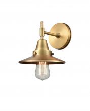 Innovations Lighting 447-1W-BB-M4-BB - Railroad - 1 Light - 8 inch - Brushed Brass - Sconce