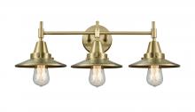 Innovations Lighting 447-3W-AB-M4-AB - Railroad - 3 Light - 26 inch - Antique Brass - Bath Vanity Light