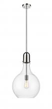 Innovations Lighting 492-1S-PN-G582-14 - Amherst - 1 Light - 14 inch - Polished Nickel - Stem hung - Pendant