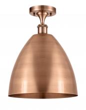 Innovations Lighting 516-1C-AC-MBD-12-AC - Bristol - 1 Light - 12 inch - Antique Copper - Semi-Flush Mount