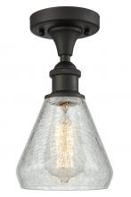  516-1C-OB-G275 - Conesus - 1 Light - 6 inch - Oil Rubbed Bronze - Semi-Flush Mount