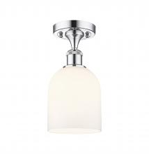 Innovations Lighting 516-1C-PC-G558-6GWH - Bella - 1 Light - 6 inch - Polished Chrome - Semi-Flush Mount