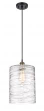 Innovations Lighting 516-1P-BAB-G1113-L - Cobbleskill - 1 Light - 9 inch - Black Antique Brass - Cord hung - Mini Pendant