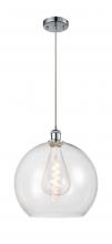 Innovations Lighting 516-1P-PC-G122-14 - Athens - 1 Light - 14 inch - Polished Chrome - Cord hung - Pendant