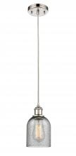  516-1P-PN-G257 - Caledonia - 1 Light - 5 inch - Polished Nickel - Cord hung - Mini Pendant