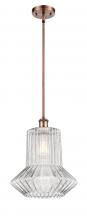  516-1S-AC-G212 - Springwater - 1 Light - 12 inch - Antique Copper - Mini Pendant