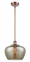 Innovations Lighting 516-1S-AC-G96-L - Fenton - 1 Light - 11 inch - Antique Copper - Mini Pendant