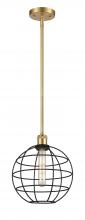  516-1S-SG-CE-10-BK - Lake Placid - 1 Light - 10 inch - Satin Gold - Mini Pendant