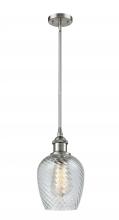  516-1S-SN-G292 - Salina - 1 Light - 6 inch - Brushed Satin Nickel - Mini Pendant