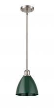 Innovations Lighting 516-1S-SN-MBD-75-GR-LED - Plymouth - 1 Light - 8 inch - Brushed Satin Nickel - Pendant