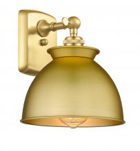 Innovations Lighting 516-1W-SG-M14-SG - Adirondack - 1 Light - 8 inch - Satin Gold - Sconce