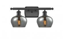 Innovations Lighting 516-2W-BK-G93 - Fenton - 2 Light - 17 inch - Matte Black - Bath Vanity Light