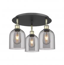 Innovations Lighting 516-3C-BAB-G558-6SM - Bella - 3 Light - 17 inch - Black Antique Brass - Flush Mount