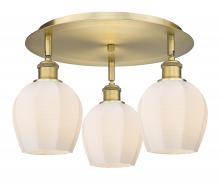 Innovations Lighting 516-3C-BB-G461-6 - Norfolk - 3 Light - 18 inch - Brushed Brass - Flush Mount