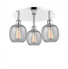 Innovations Lighting 516-3C-PC-G104 - Belfast - 3 Light - 18 inch - Polished Chrome - Flush Mount