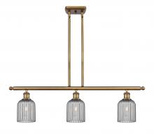  516-3I-BB-G559-5SM - Bridal Veil - 3 Light - 36 inch - Brushed Brass - Cord hung - Island Light