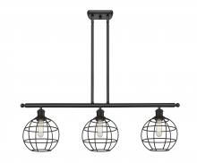 Innovations Lighting 516-3I-BK-CE-8-BK - Lake Placid - 3 Light - 36 inch - Matte Black - Stem Hung - Island Light