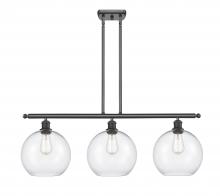 Innovations Lighting 516-3I-BK-G122-10 - Athens - 3 Light - 37 inch - Matte Black - Stem Hung - Island Light