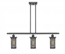 Innovations Lighting 516-3I-OB-CE219 - Bleecker - 3 Light - 36 inch - Oil Rubbed Bronze - Cord hung - Island Light