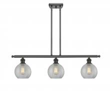 Innovations Lighting 516-3I-OB-G125 - Athens - 3 Light - 36 inch - Oil Rubbed Bronze - Cord hung - Island Light