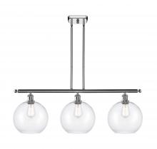 Innovations Lighting 516-3I-PC-G122-10 - Athens - 3 Light - 37 inch - Polished Chrome - Stem Hung - Island Light