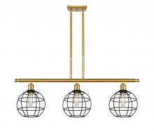 Innovations Lighting 516-3I-SG-CE-8-BK - Lake Placid - 3 Light - 36 inch - Satin Gold - Stem Hung - Island Light