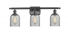 Innovations Lighting 516-3W-BK-G257-LED - Caledonia - 3 Light - 25 inch - Matte Black - Bath Vanity Light