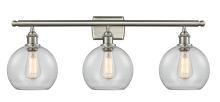  516-3W-SN-G122 - Athens - 3 Light - 28 inch - Brushed Satin Nickel - Bath Vanity Light